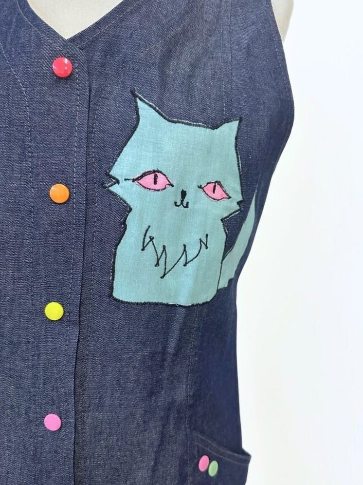 Kuta na kopčanje s aplikacijom MAČKA ŽUTA (kopija)